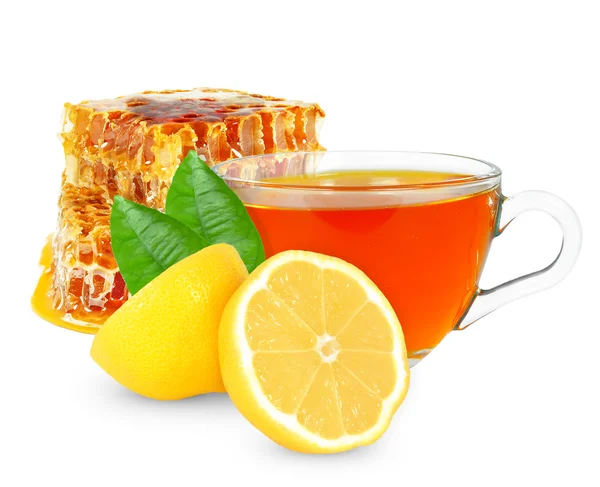 Té de limón con miel — Foto de Stock