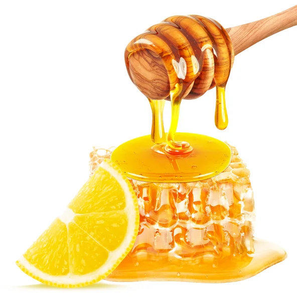 Honey and lemon — Stock Photo, Image