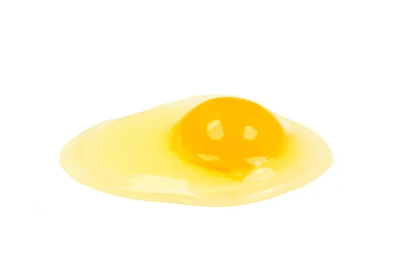 Gălbenușul de ou izolat — Fotografie, imagine de stoc