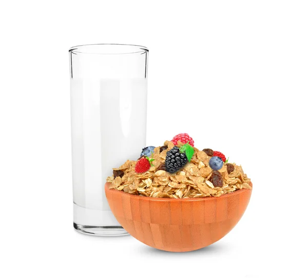 Müsli und Milch — Stockfoto