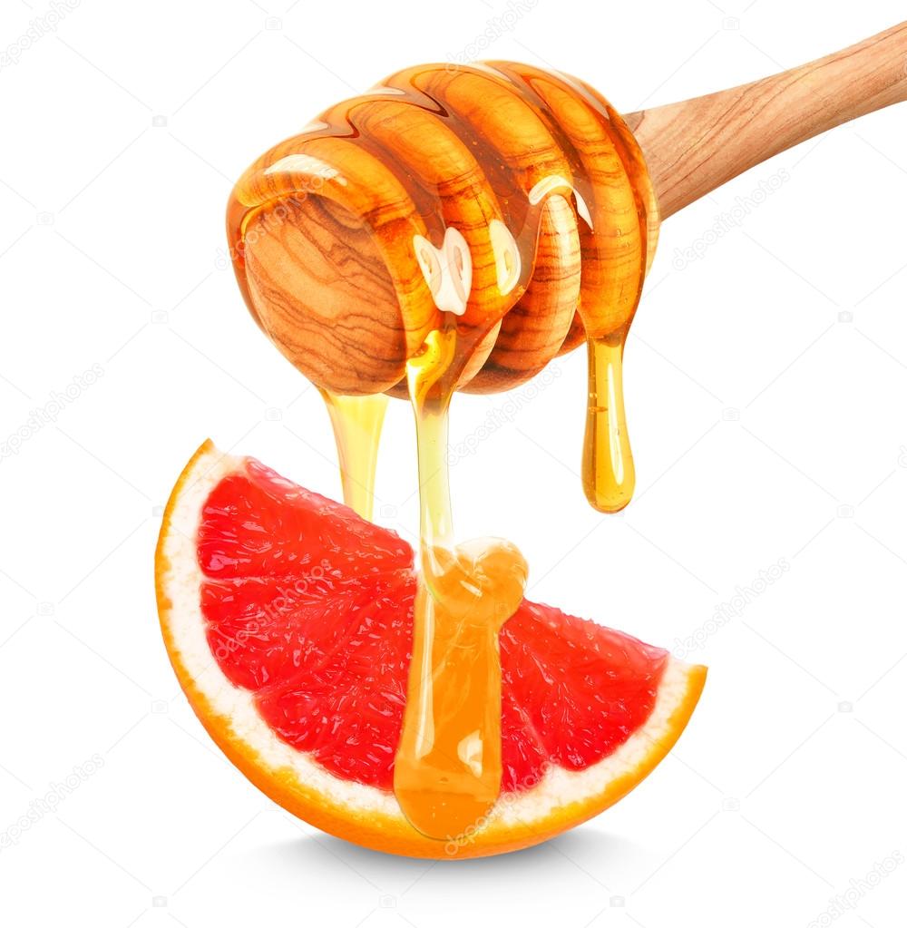 Grapefruit and honey — Stock Photo © iquazu 92313418