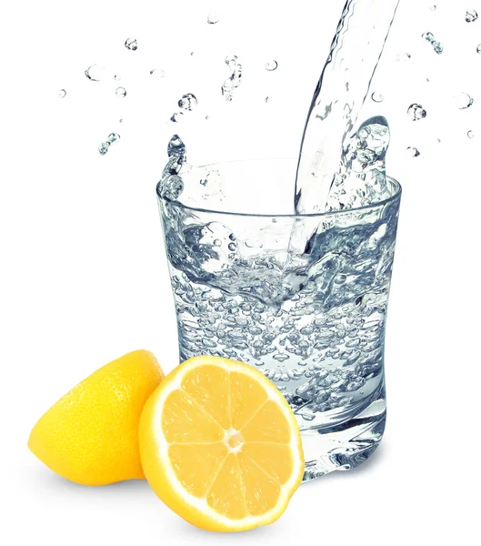 Water with lemon — Stock Photo, Image