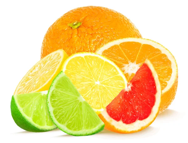 分離された柑橘系の果物 — ストック写真