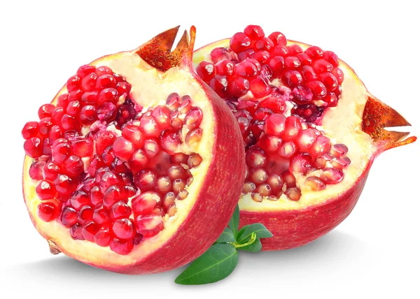 Pomegranate on white — Stock Photo, Image