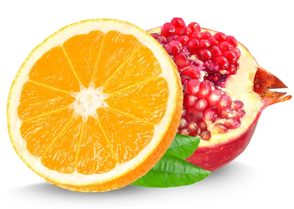 Pomegranate and orange — Stock Photo, Image