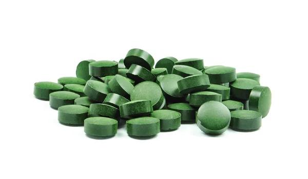 Spirulina isolerade vit — Stockfoto