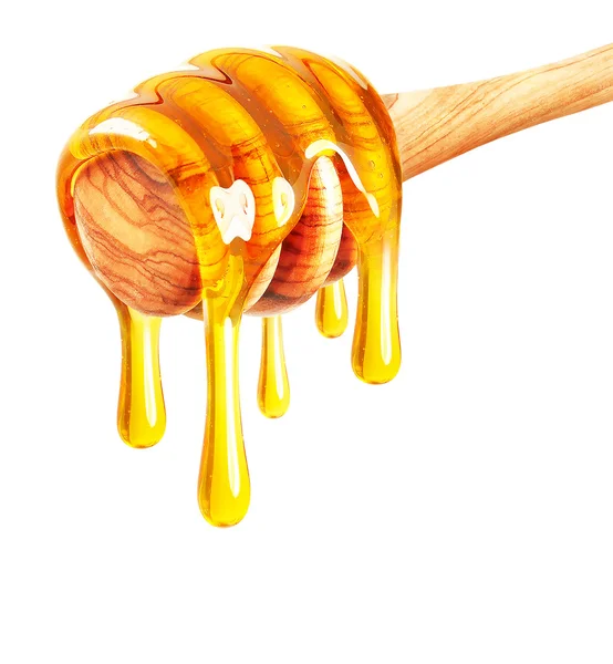 Honey isolated white — Stock Photo, Image
