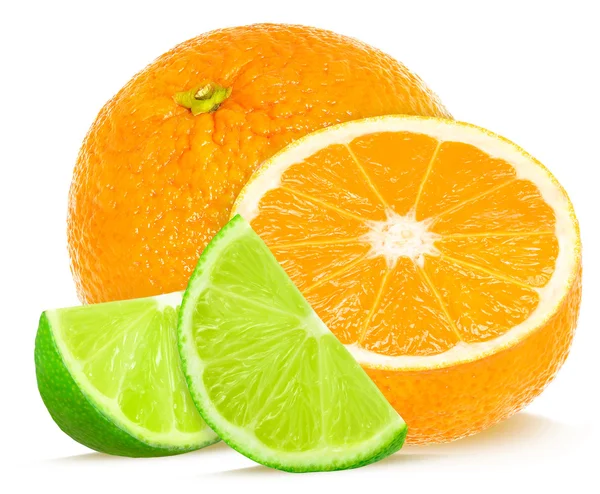 Vápno a oranžové — Stock fotografie