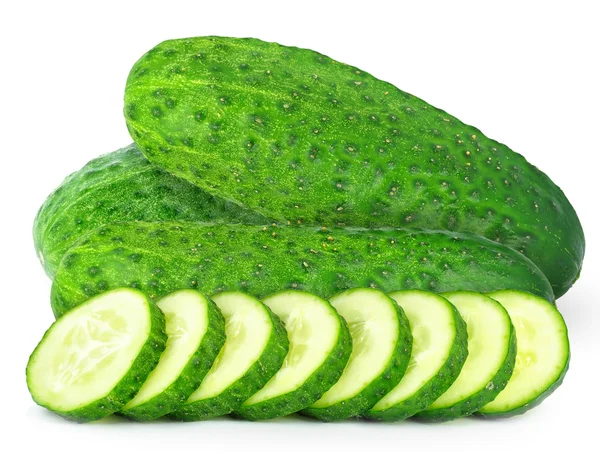 Cucumbers isolated white — Stock Photo, Image