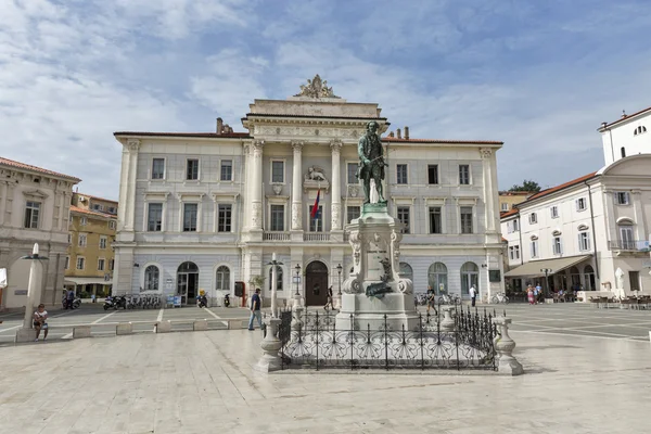 Piran rådhuset i Slovenien — Stockfoto