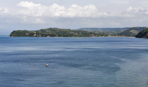 Vista sobre Adriatic Sea em Piran, Eslovênia — Fotografia de Stock