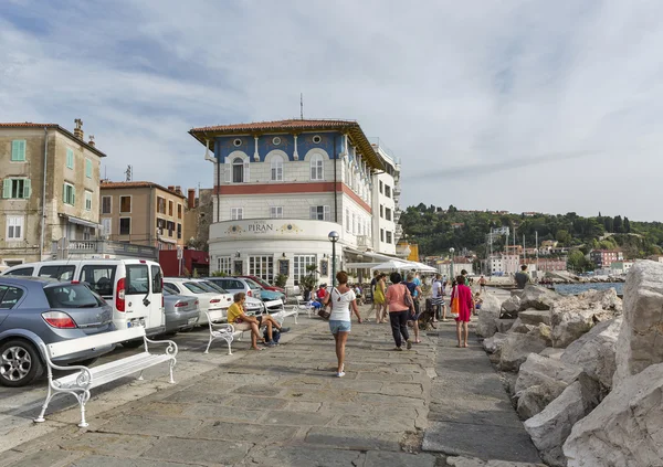 Piran waterfront en Eslovenia —  Fotos de Stock