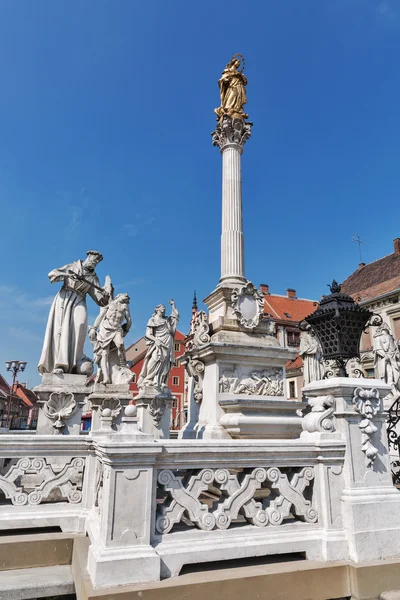 Plague Column in Maribor, Slovenië — Stockfoto