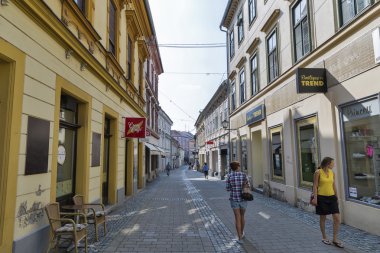 Maribor Old Town Slovenska Street, Slovenya.