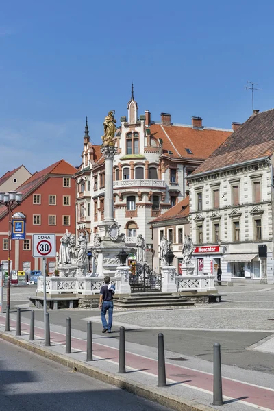 Dżuma kolumna w Maribor, Słowenia — Zdjęcie stockowe