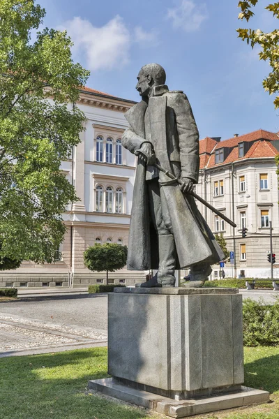 Rudolf Maister monumento a Maribor, Slovenia . — Foto Stock