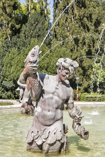 Fontän i Stadtpark i Graz, Steiermark, Österrike — Stockfoto