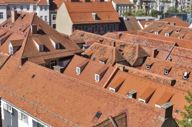 Graz hava cityscape, Avusturya