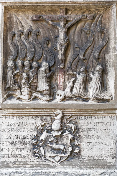 Płaskorzeźba, Katedra St. Agidius w Graz, Austria — Zdjęcie stockowe