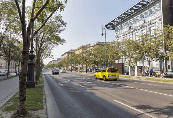 Andrassy Caddesi Budapeşte, Macaristan.
