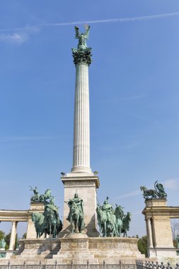 Budapeşte, Macaristan 'daki Kahramanlar Meydanı.