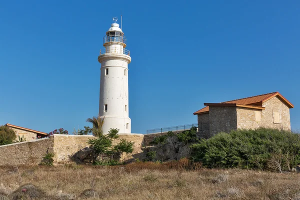 Faro viejo de Paphos en Chipre — Foto de Stock
