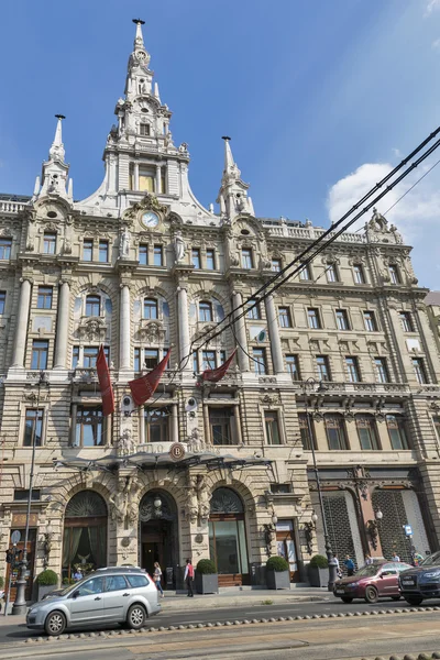 Boscolo Hotel fasáda v Budapešti, Maďarsko. — Stock fotografie