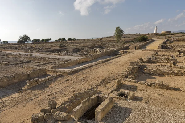 Wykopaliska archeologiczne w Kato Paphos, Cypr. — Zdjęcie stockowe