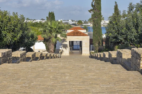 Entrance to archaeological site of Kato Paphos, Cyprus. — Stock Photo, Image