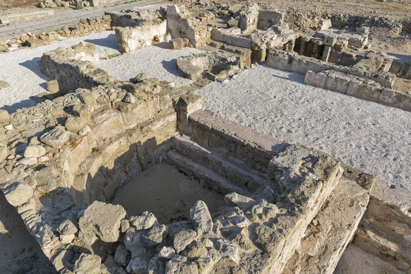 Ruínas no sítio arqueológico Kato Paphos em Chipre . — Fotografia de Stock