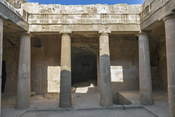 Tombe dei Re a Paphos su Cipro — Foto Stock