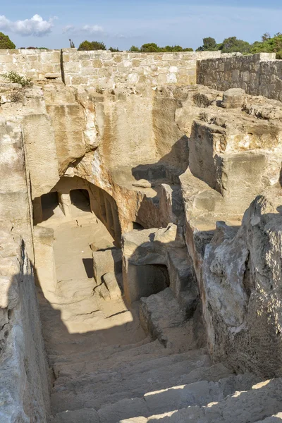 Tombe dei Re a Paphos su Cipro — Foto Stock