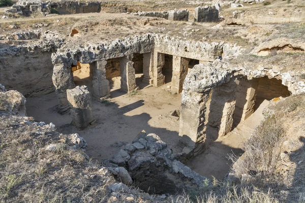 Tombe dei Re a Paphos su Cipro — Foto Stock