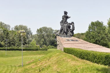 Anıt Babiy Yar öldürülen kurbanlar için. Kiev, Ukrayna.