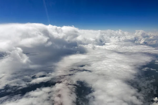 Vista aérea de nuvens brancas — Fotografia de Stock