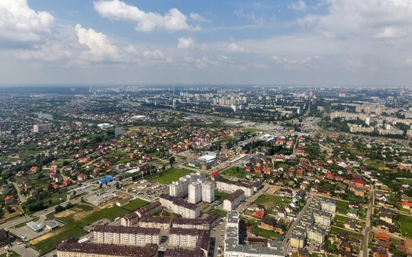 Paysage urbain aérien banlieue de Kiev — Photo