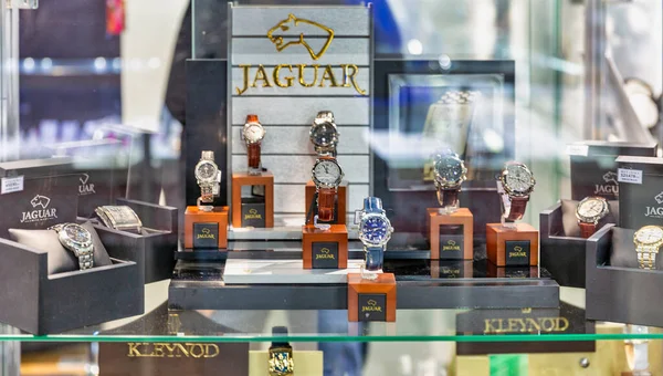 Kyiv Ukraine December 2015 Jaguar Luxury Watch Swiss Company Booth — 图库照片