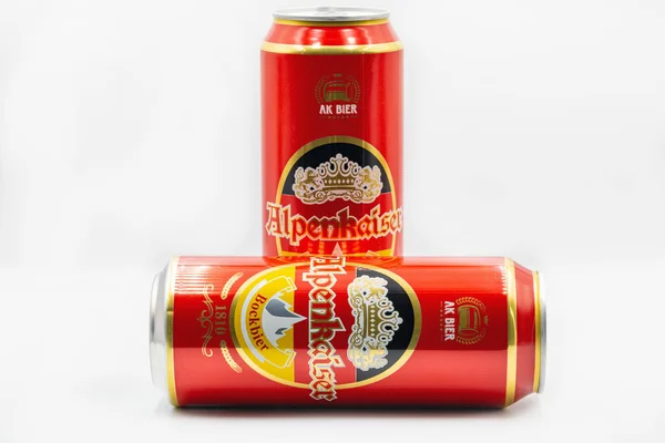 Kyiv Ukraine September 2020 German Strong Beer Alpenkaiser Bockbier Bier — Stock Photo, Image