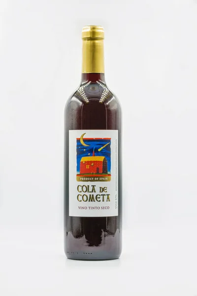 Kyiv Ucraina Settembre 2020 Scatto Studio Della Bottiglia Vino Rosso — Foto Stock