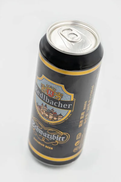 Kyiv Ukraine Septembre 2020 Bière Allemande Redlbacher Bavarian Schwarzbier Dark — Photo