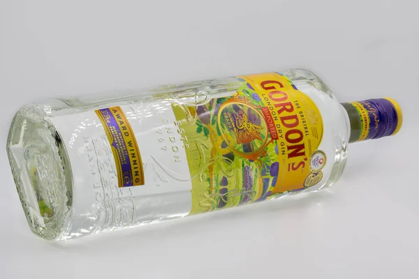 Kyiv Ucraina Marzo 2021 Original Gordons Premium London Dry Gin — Foto Stock