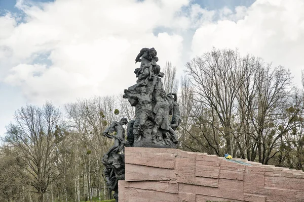 Monument Aux Assassinés Babyn Yar Kiev Ukraine Est Site Massacres — Photo