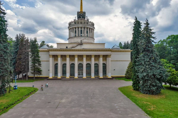 Luchtfoto Van National Expocenter Van Oekraïne Vdnh Kiev Paviljoen — Stockfoto