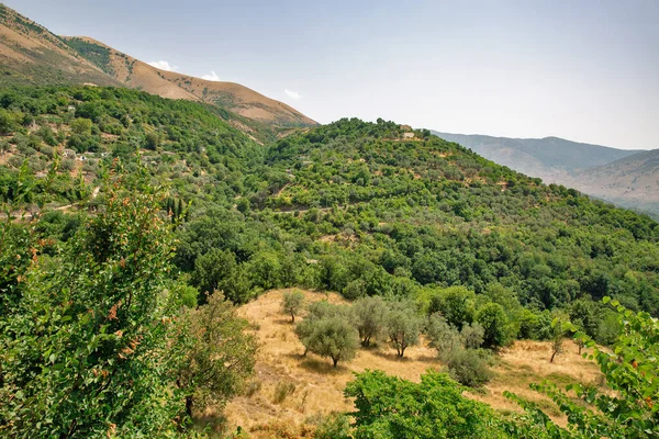 Mountains Road Landscape Muzine Vlore County Southern Albania — Stock Photo, Image