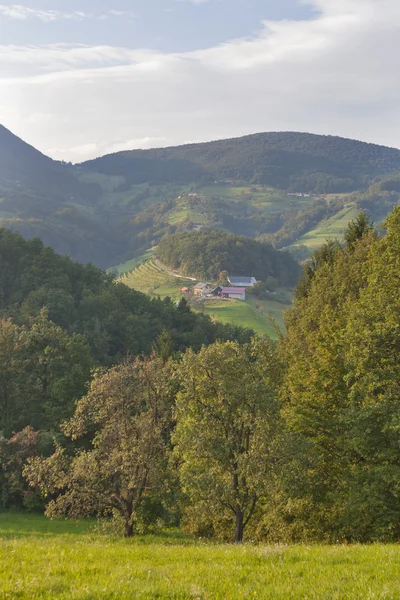 Slovinsko pohoří krajina — Stock fotografie