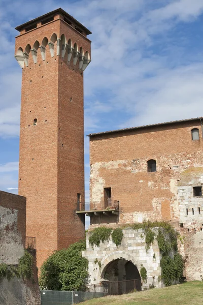 Guelph Tower i Medici twierdzy w Pisa — Zdjęcie stockowe