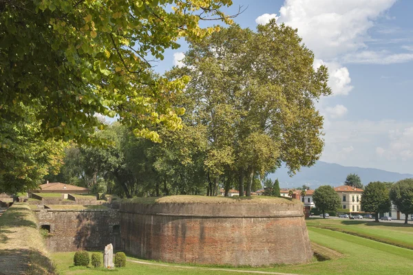 Middeleeuwse stadsmuren van Lucca, Italië — Stockfoto