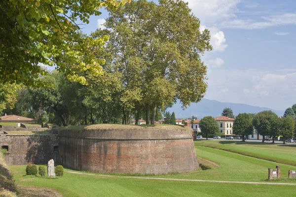 Lucca medieval city walls, Italy — Stock Photo, Image