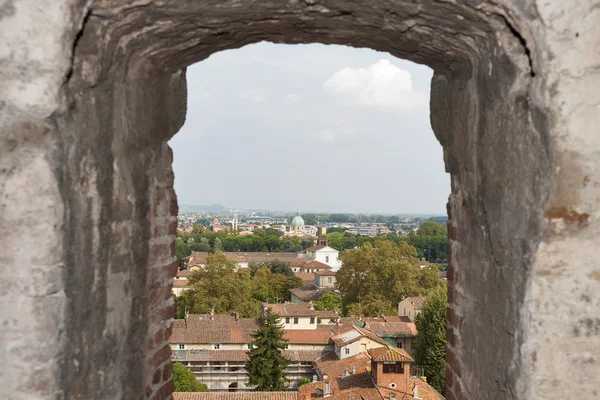 Paisaje urbano de Lucca desde la Torre Guinigi, Toscana, Italia —  Fotos de Stock