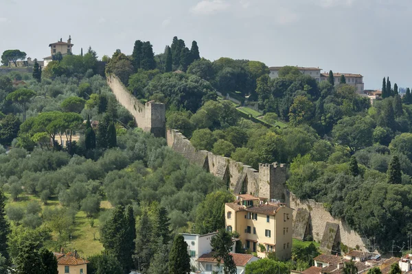 Vecchie mura di fortificazione di Firenze — Foto Stock